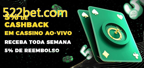 Promoções do cassino ao Vivo 522bet.com